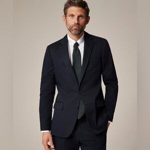 J. Crew Ludlow Slim-fit suit jacket Japanese cotton chino in Navy Blue Size 36R